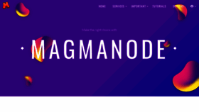 What Magmanode.com website looked like in 2021 (2 years ago)