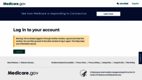 What Mymedicare.gov website looked like in 2021 (2 years ago)