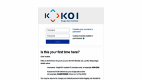 What Moodle.koi.edu.au website looked like in 2021 (2 years ago)