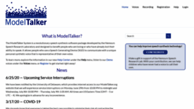What Modeltalker.com website looked like in 2021 (2 years ago)