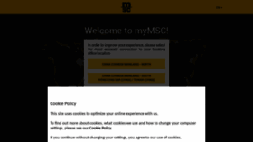 What Mymsc.com website looked like in 2021 (2 years ago)