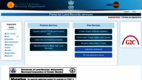 What Mahabhumi.gov.in website looked like in 2021 (2 years ago)