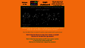 What Mathcats.com website looked like in 2021 (3 years ago)