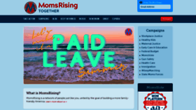 What Momsrising.org website looked like in 2021 (2 years ago)