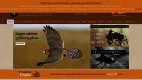 What Mikesfalconry.com website looked like in 2021 (2 years ago)