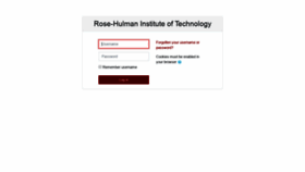 What Moodle.rose-hulman.edu website looked like in 2021 (2 years ago)