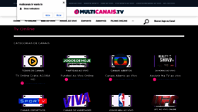 What Multicanais.tv website looked like in 2021 (2 years ago)