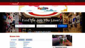 What Mystarjob.com website looked like in 2021 (2 years ago)