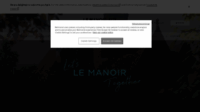 What Manoir.com website looked like in 2021 (2 years ago)