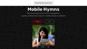 What Mobilehymns.org website looked like in 2021 (2 years ago)