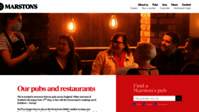What Marstonspubs.co.uk website looked like in 2021 (2 years ago)