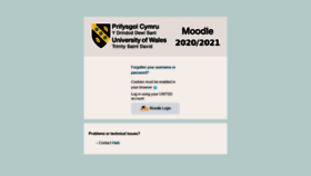 What Moodle.uwtsd.ac.uk website looked like in 2021 (3 years ago)