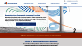 What Manpowergroup.com website looked like in 2021 (2 years ago)