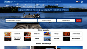 What Meteor-turystyka.pl website looked like in 2021 (3 years ago)