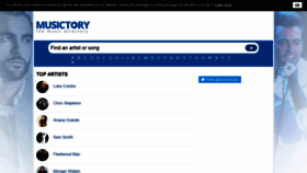 What Musictory.com website looked like in 2021 (2 years ago)