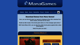 What Managames.com website looked like in 2021 (2 years ago)