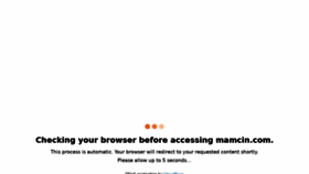 What Mamcin.com website looked like in 2021 (2 years ago)