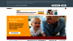 What Medela.de website looked like in 2021 (2 years ago)