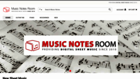 What Musicnotesroom.com website looked like in 2021 (2 years ago)