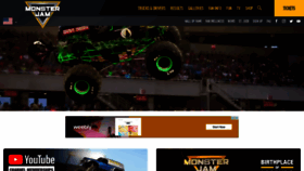 What Monsterjam.com website looked like in 2021 (2 years ago)