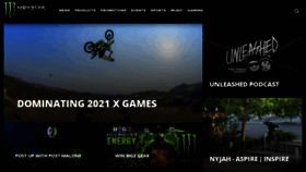 What Monsterenergy.com website looked like in 2021 (2 years ago)