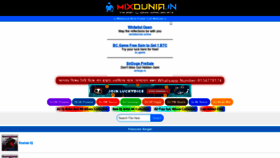 What Mixdunia.in website looked like in 2021 (4 years ago)
