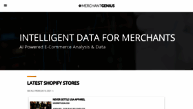 What Merchantgenius.io website looked like in 2021 (2 years ago)