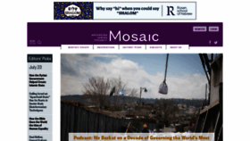 What Mosaicmagazine.com website looked like in 2021 (2 years ago)