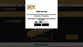 What Myvapery.ae website looked like in 2021 (2 years ago)