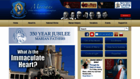 What Marian.org website looked like in 2021 (2 years ago)