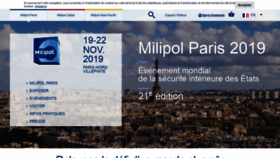 What Milipol.com website looked like in 2021 (2 years ago)