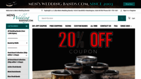 What Mensweddingbands.com website looked like in 2021 (2 years ago)