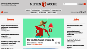 What Medienwoche.ch website looked like in 2021 (2 years ago)