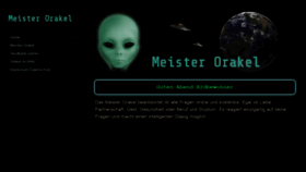 What Meisterorakel.de website looked like in 2021 (2 years ago)