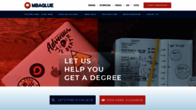 What Mbaglue.com website looked like in 2021 (2 years ago)