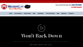 What Meldonlaw.com website looked like in 2021 (2 years ago)