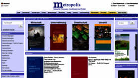 What Metropolis-verlag.de website looked like in 2021 (2 years ago)