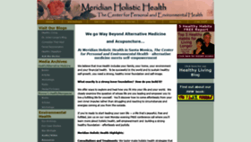 What Meridianholistic.com website looked like in 2021 (2 years ago)