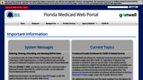 What Mymedicaid-florida.com website looked like in 2021 (2 years ago)