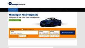 What Mietwagen-auskunft.de website looked like in 2021 (2 years ago)