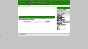 What Mypagerank.net website looked like in 2021 (4 years ago)