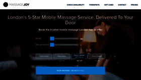 What Massagejoy.co.uk website looked like in 2021 (2 years ago)