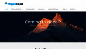 What Magicalnepal.com website looked like in 2021 (2 years ago)