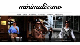 What Minimalissmo.pl website looked like in 2021 (2 years ago)