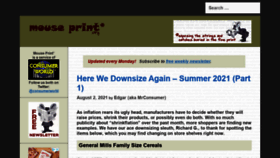 What Mouseprint.org website looked like in 2021 (3 years ago)