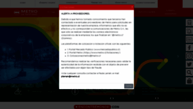 What Metro.cl website looked like in 2021 (3 years ago)
