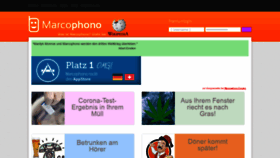 What Marcophono.net website looked like in 2021 (2 years ago)
