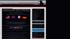 What Massivetracks.net website looked like in 2021 (5 years ago)