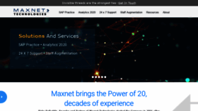 What Maxnet-tech.com website looked like in 2021 (2 years ago)
