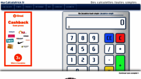 What Ma-calculatrice.fr website looked like in 2021 (2 years ago)